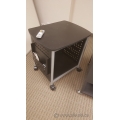 Teknion 2 High Mobile Rolling File Cart Printer Stand, Black Top